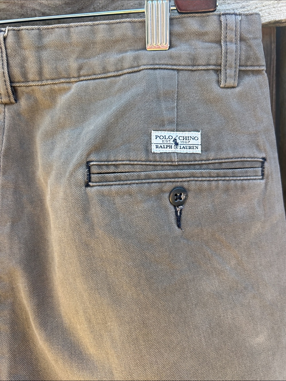 Vintage 90s Polo Ralph Lauren
Andrew Pants Brown 32x32
Pleated Cotton Chino - Picture 8 of 12